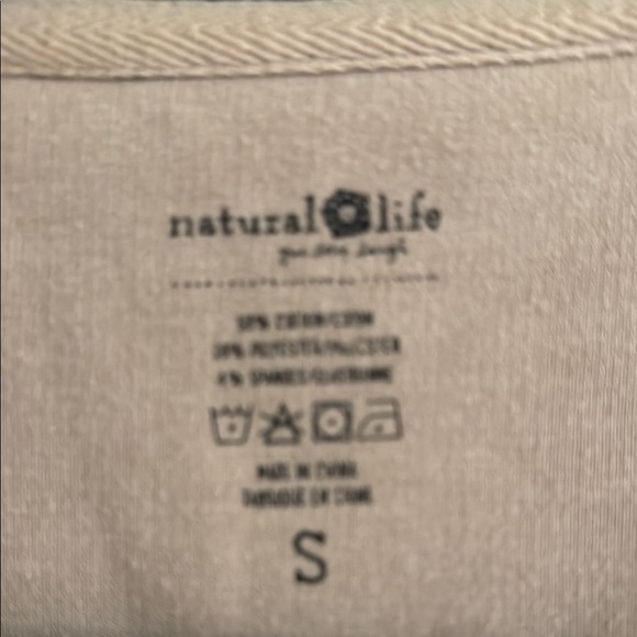 NATURAL LIFE Multicolor Raglan Sleeve Tee small - Picture 4 of 4